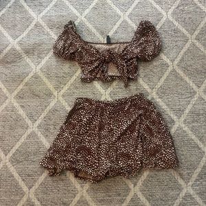 2 piece short set